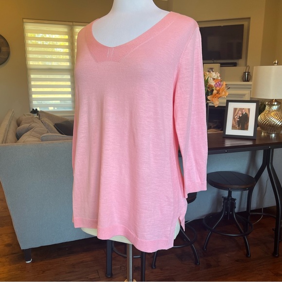 Talbots Lightweight Sweater Women’s Size Large Pink - Picture 7 of 14